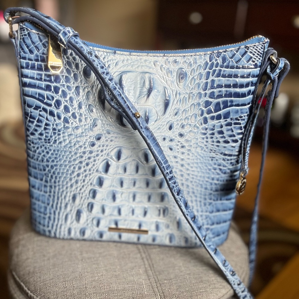 Brahmin crossbody bag- Coastal Blue Excellent condition